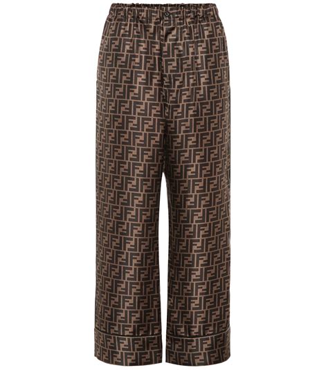 fendi silk pants womens|Fendi designer pants women.